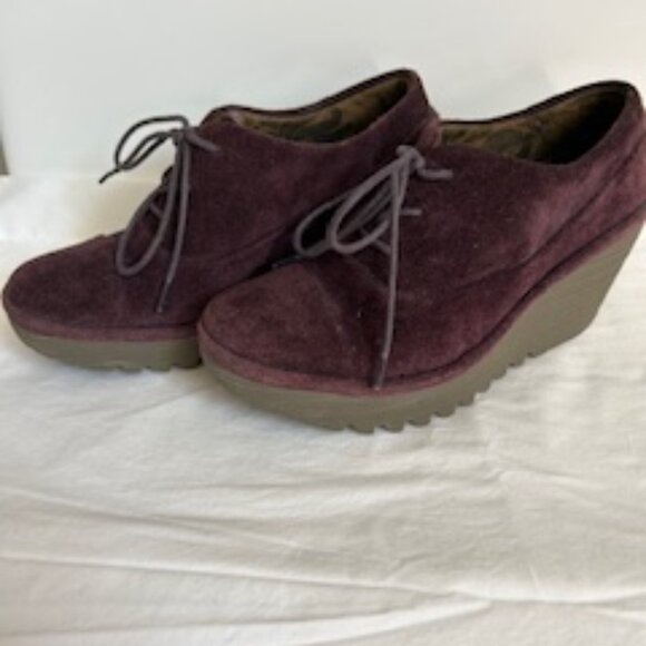 Rare Fly London, Suede, Lace Up Wedges, Size 35 - Picture 4 of 10